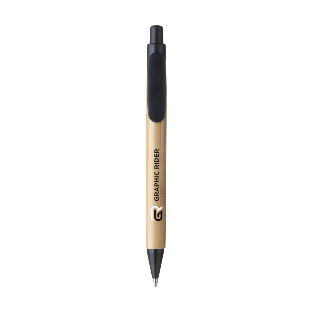 Logo trade promotional giveaways picture of: Bamboo Wheat Pen wheat straw ballpoint pen