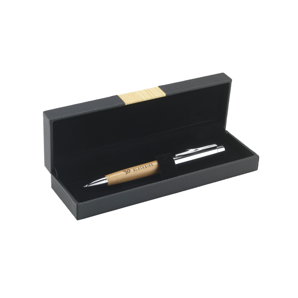 Logo trade promotional giveaways picture of: Bamboo Pen Set pens