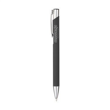 Logotrade promotional item image of: Ebony Soft Touch pen