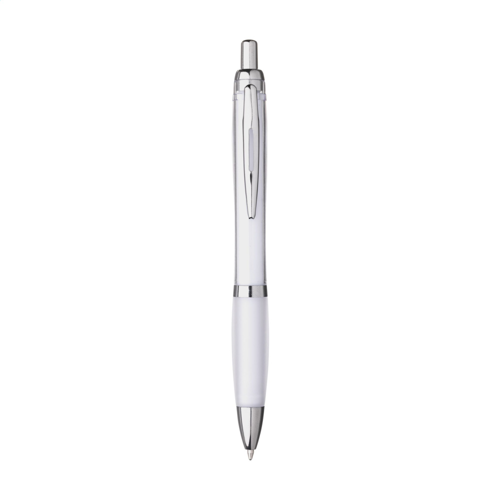 Logo trade promotional merchandise image of: Athos Solid GRS Recycled ABS pen