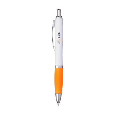 Logotrade promotional product picture of: Athos Trans GRS Recycled ABS pen
