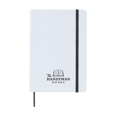 Logo trade corporate gifts image of: WhiteNote A5 Paper notebook