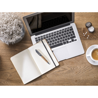 Logo trade promotional giveaways picture of: CorkNote A5 Paper notebook