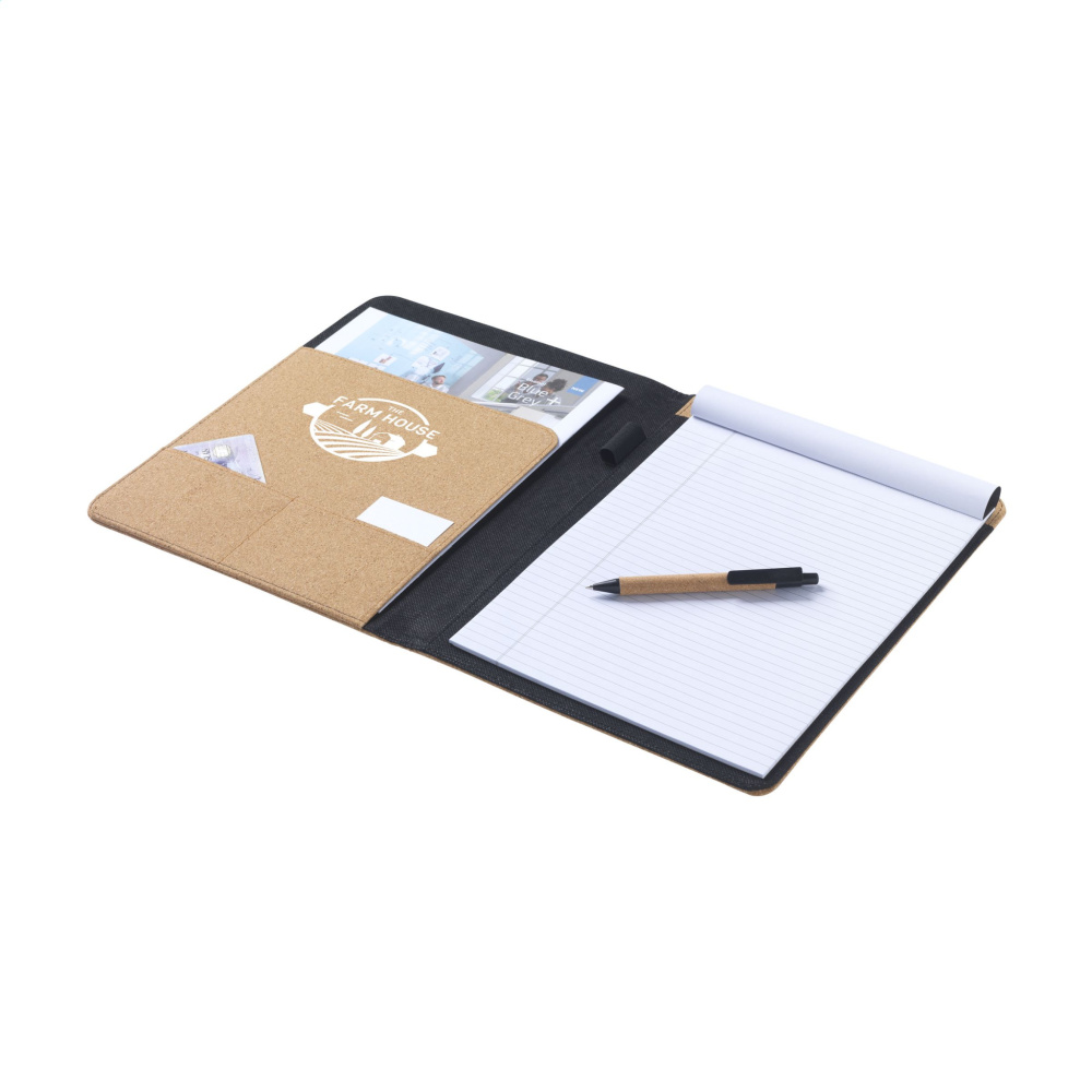 Logotrade promotional item picture of: Eco Conference Cork A4 document folder