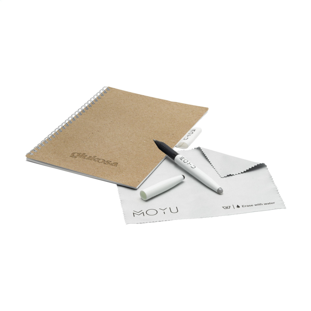 Logotrade promotional gift image of: MOYU Erasable Stone Paper Notebook CraftCover 18 pages