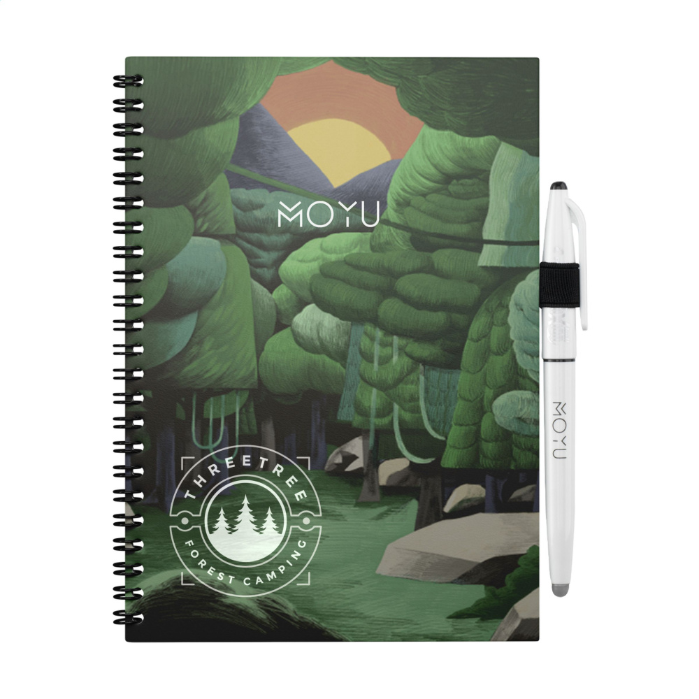 Logotrade promotional giveaways photo of: MOYU Erasable Stone Paper Notebook Custom SoftCover