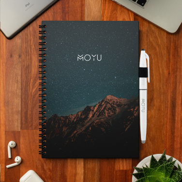 Logo trade promotional gift photo of: MOYU Erasable Stone Paper Notebook Custom SoftCover