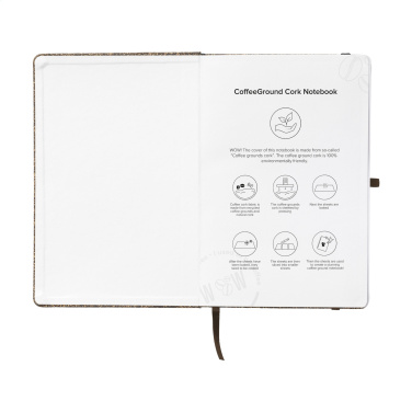 Logotrade promotional item picture of: CoffeeGround Cork Paper Notebook A5