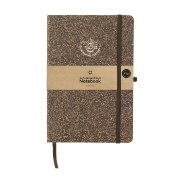 Logo trade promotional products picture of: CoffeeGround Cork Paper Notebook A5