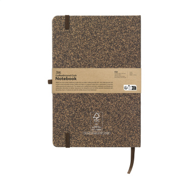 Logotrade promotional item picture of: CoffeeGround Cork Paper Notebook A5