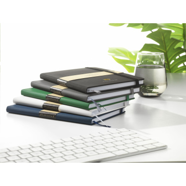 Logo trade promotional merchandise picture of: Recycled GRS PU Paper Notebook A5