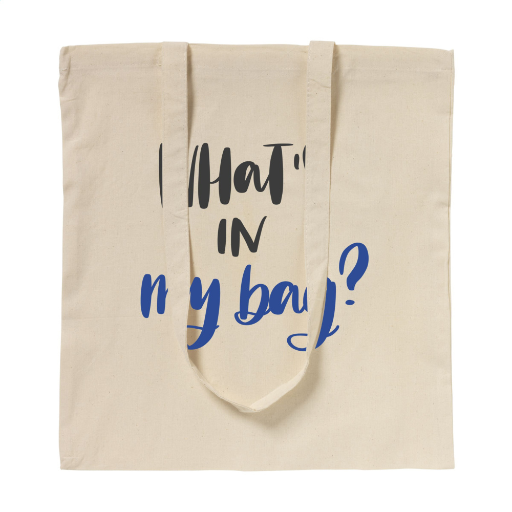 Logo trade promotional giveaway photo of: ShoppyBag (100 g/m²) long handles cotton bag