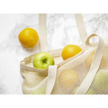 Logotrade promotional giveaway picture of: Natura Organic Mesh Shopper (180 g/m²) shopping bag