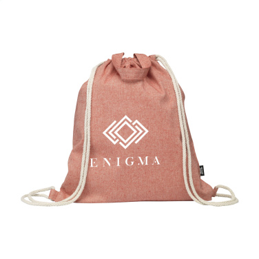 Logo trade promotional merchandise picture of: GRS Recycled Cotton PromoBag Plus (180 g/m²) backpack
