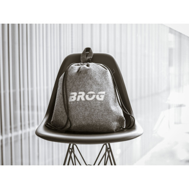 Logo trade promotional giveaways picture of: GRS RPET Felt PromoBag Plus backpack
