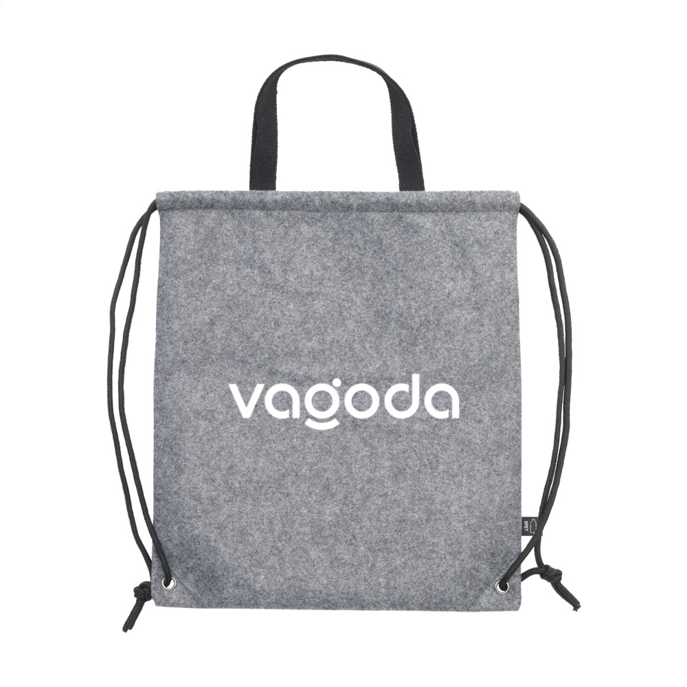Logo trade business gift photo of: GRS RPET Felt PromoBag Plus backpack