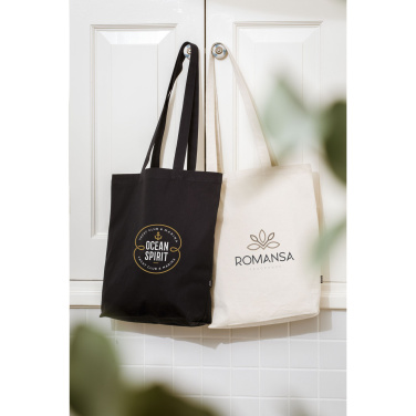 Logo trade promotional gifts picture of: GRS Recycled Canvas Bag Natural (260 g/m²)