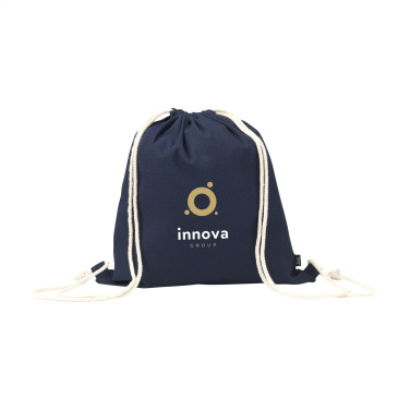 Logo trade promotional product photo of: PromoColour GRS Recycled Cotton Backpack (150 g/m²)
