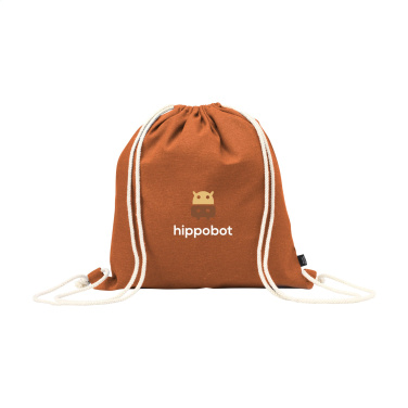 Logo trade promotional products image of: PromoColour GRS Recycled Cotton Backpack (150 g/m²)