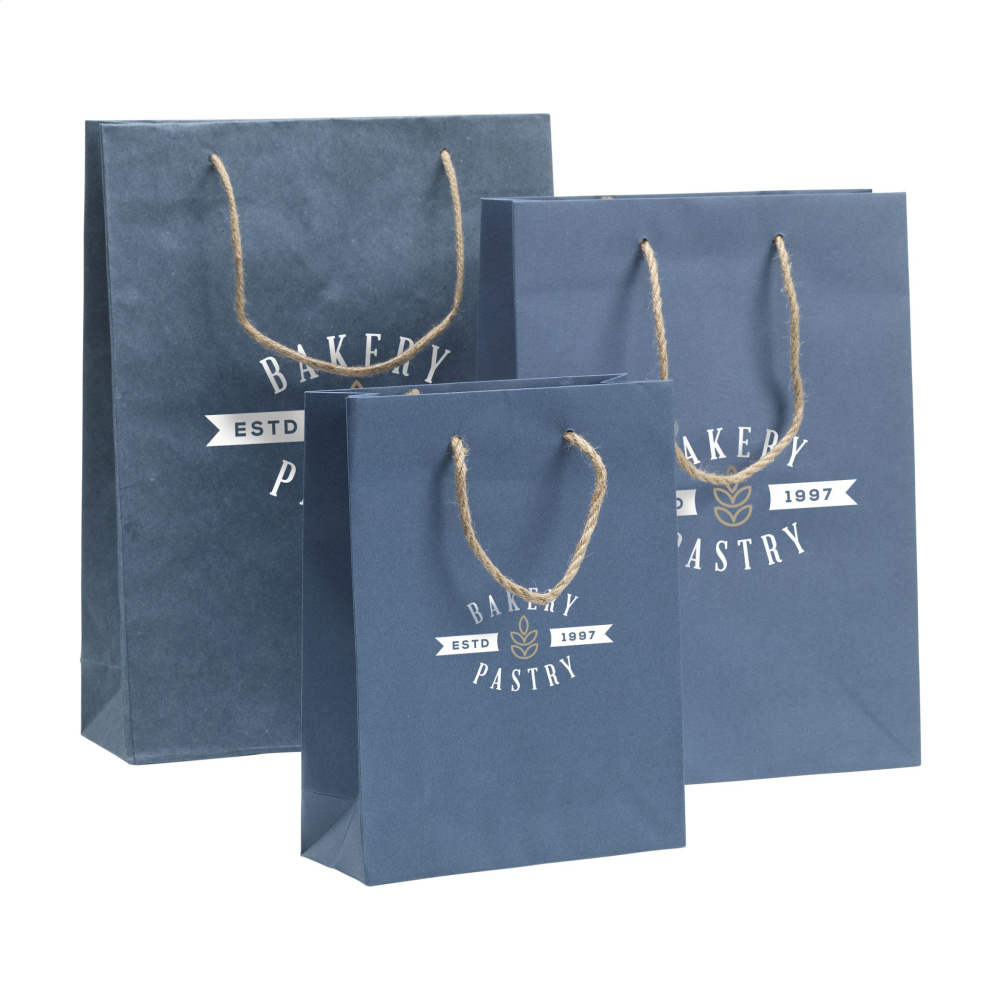 Logotrade promotional giveaway picture of: Leaf It Bag recycled with jeans fibres (180 g/m²) L