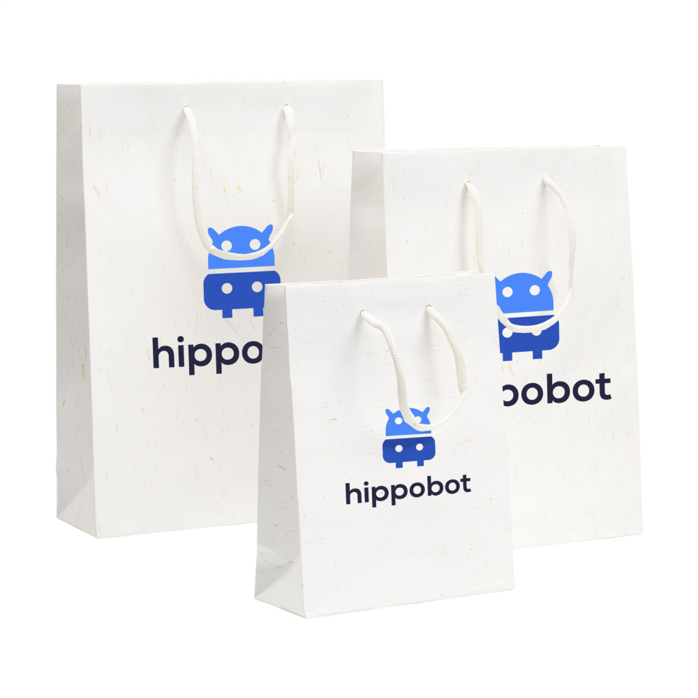 Logotrade promotional giveaway picture of: Leaf It Bag recycled with straw fibres (180 g/m²) M