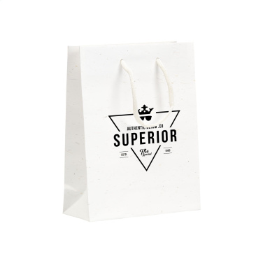 Logo trade promotional product photo of: Leaf It Bag recycled with straw fibres (180 g/m²) S