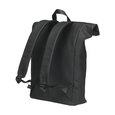 Logo trade promotional giveaway photo of: Lennon Roll-Top Recycled Backpack