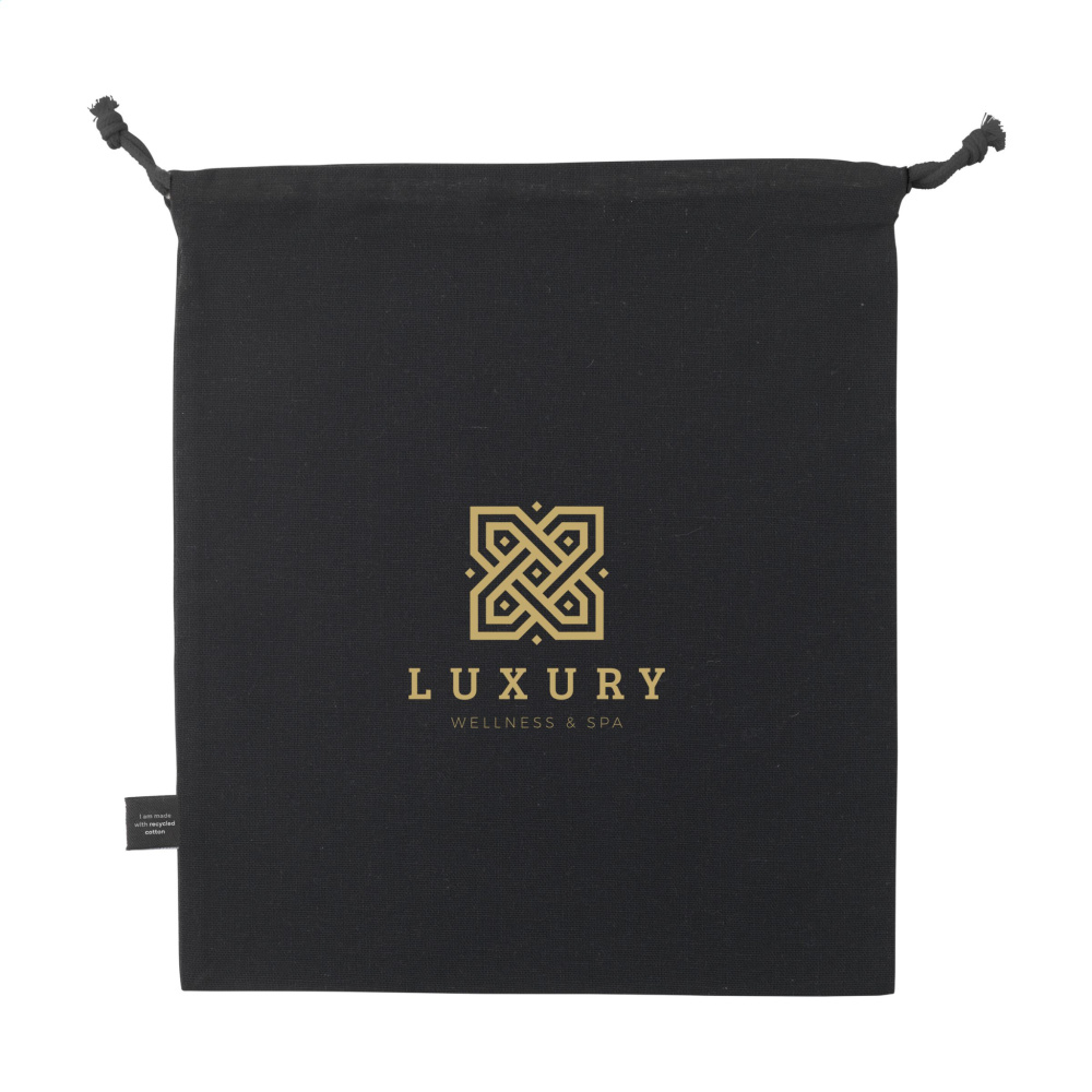 Logotrade promotional gift picture of: Gift Pouch GRS Recycled Cotton (150 g/m²) M