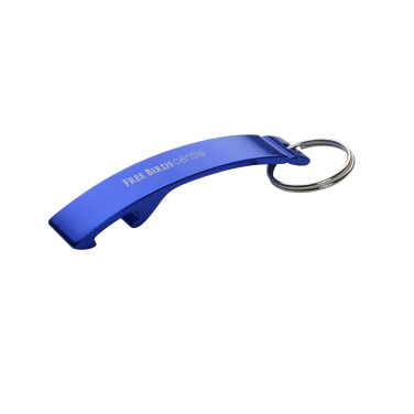 Logo trade corporate gifts image of: Alu Opener keyring