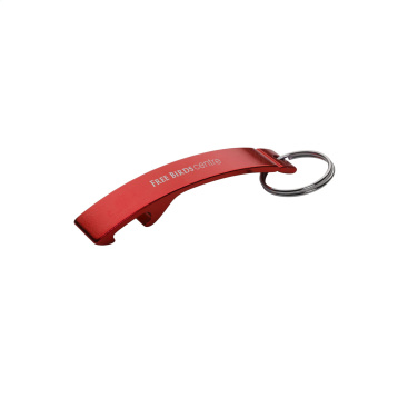 Logo trade advertising product photo of: Alu Opener keyring
