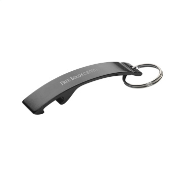 Logo trade promotional gifts image of: Alu Opener keyring