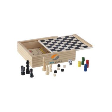 Logotrade promotional merchandise image of: WoodGame 5-in-1 game set