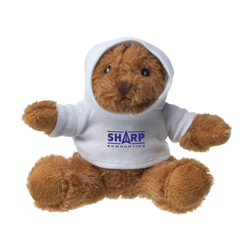 Logotrade promotional product picture of: HoodedBear bear cuddle toy