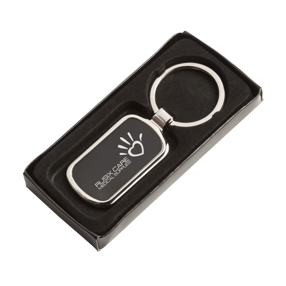 Logo trade promotional giveaways picture of: KeyTag Rectangular keyring