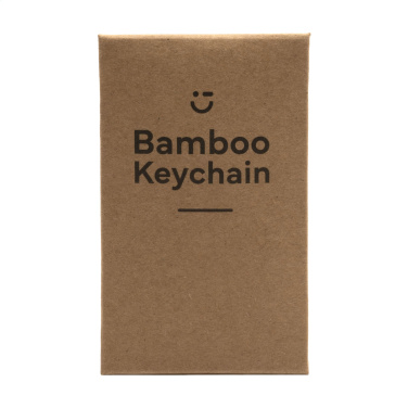 Logotrade promotional gift image of: Bamboo Key Circle keyring