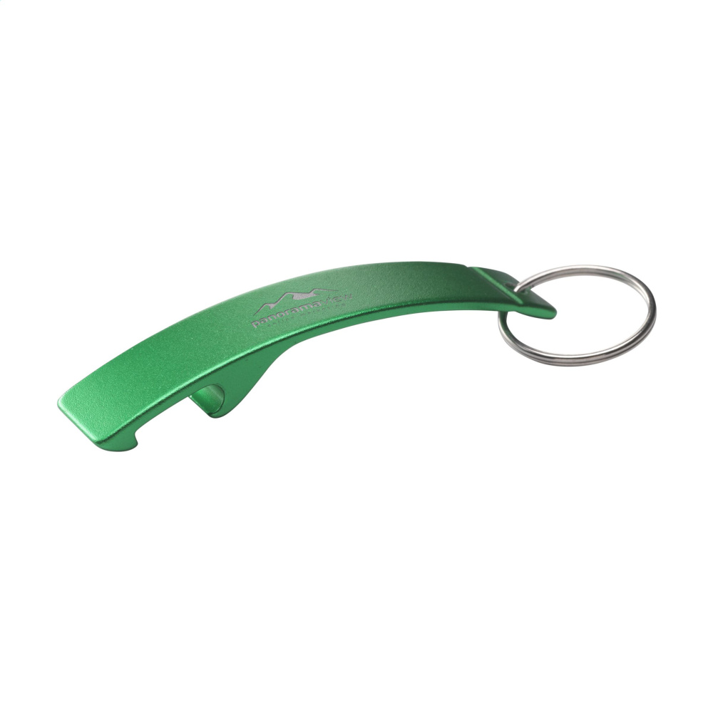 Logo trade promotional items image of: Alu Opener GRS Recycled keyring