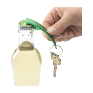 Logotrade corporate gift image of: Alu Opener GRS Recycled keyring