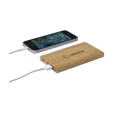 Logo trade promotional merchandise image of: Bamboo 4000 Powerbank external charger