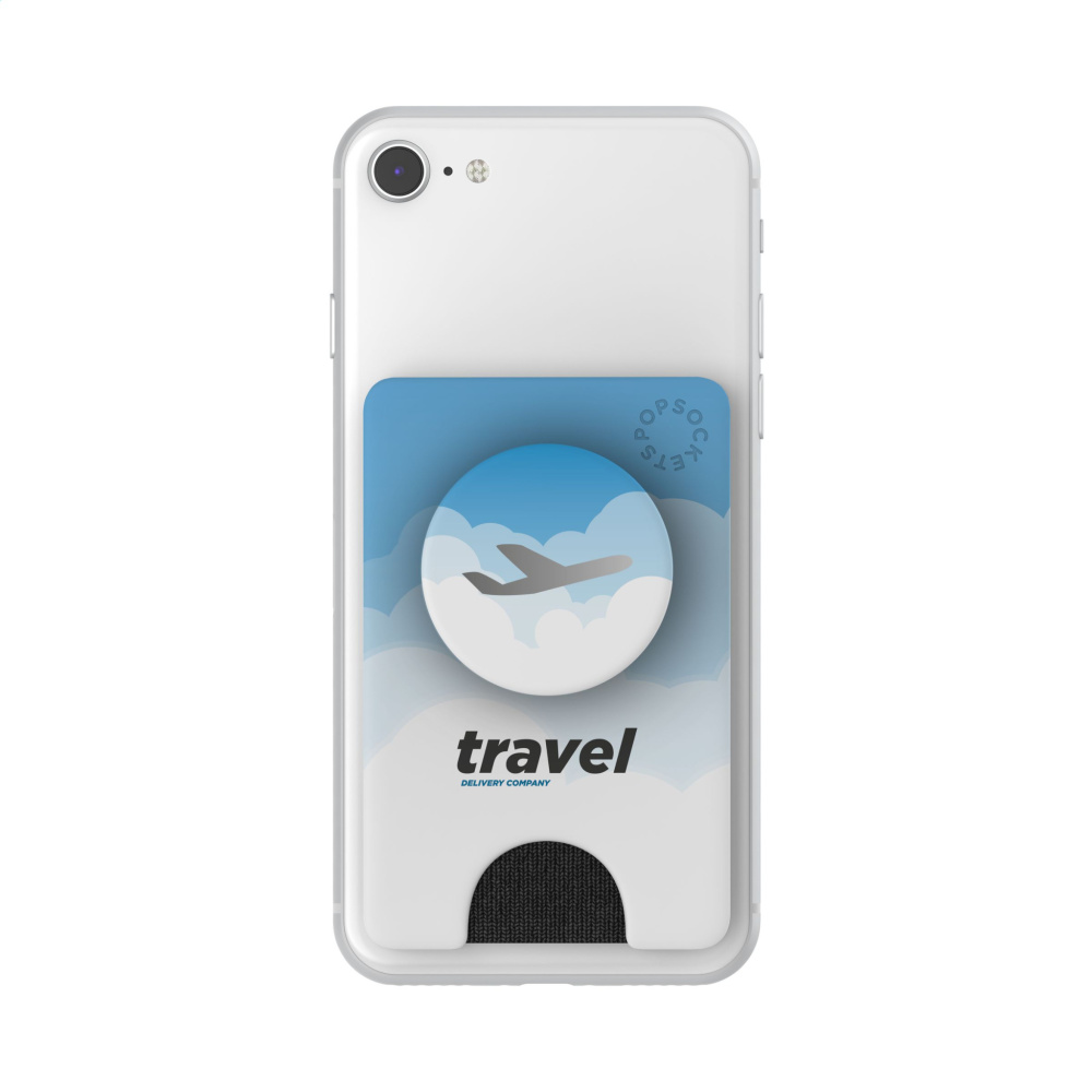 Logo trade advertising product photo of: PopSockets® PopWallet+ card holder with PopGrip