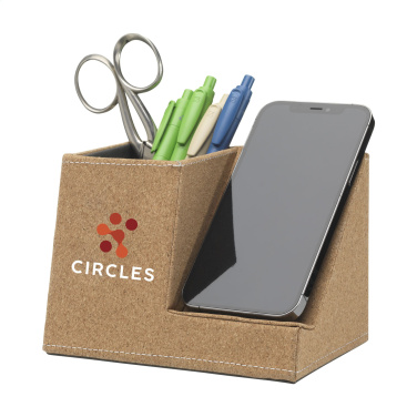Logotrade business gift image of: Ecork Pen Holder Wireless Charger