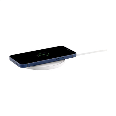 Logo trade promotional products image of: Coil RCS Recycled Wireless Charger