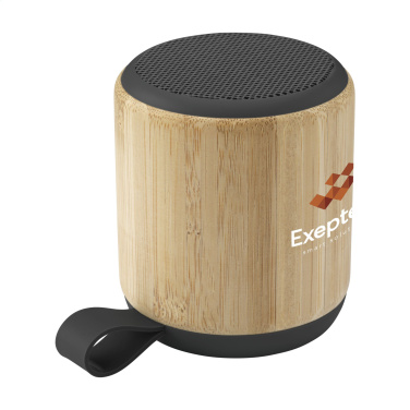 Logo trade promotional item photo of: Timor Bamboo Wireless Speaker