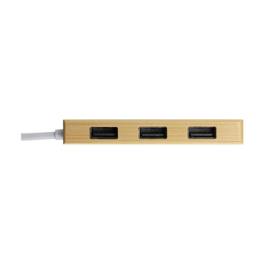 Logo trade promotional items picture of: Bamboo USB Hub