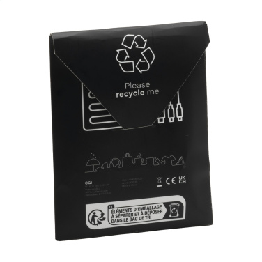 Logo trade promotional giveaways image of: Charging Cable RCS Recycled ABS-TPE