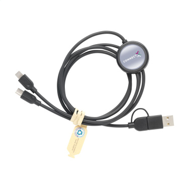 Logotrade promotional gift picture of: Charging Cable RCS Recycled ABS-TPE