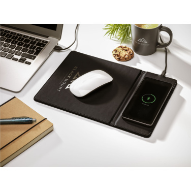 Logotrade promotional item image of: RCS Recycled Wireless Charging Mousepad