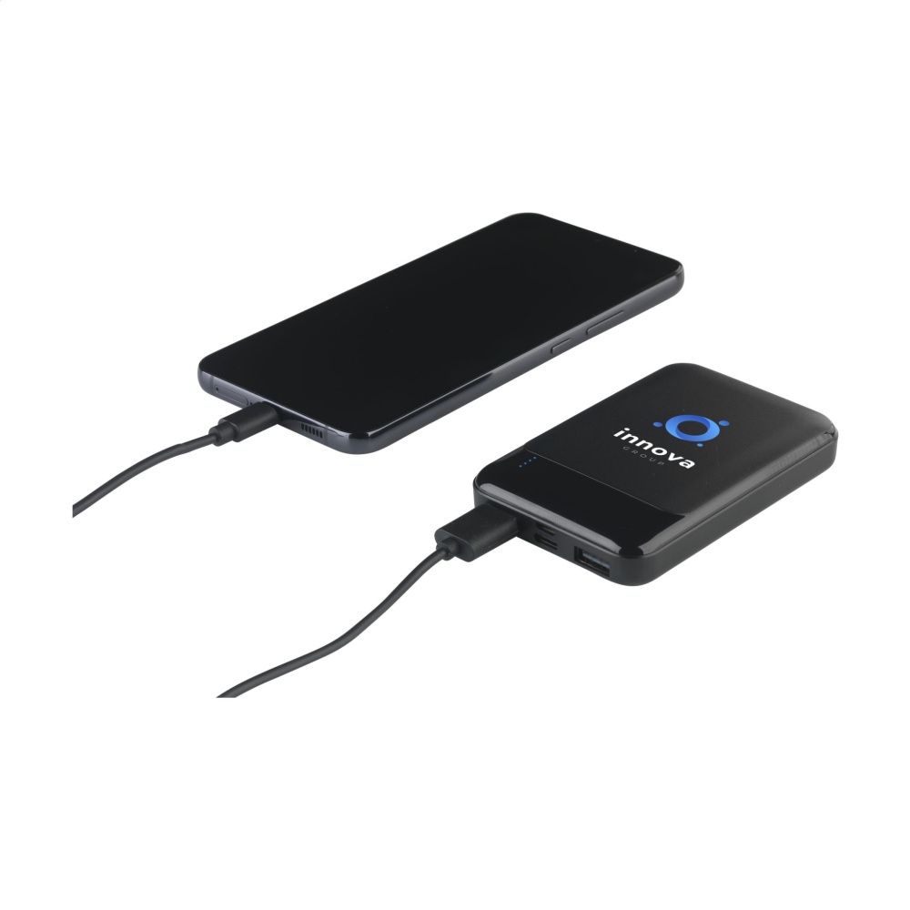 Logo trade promotional gift photo of: Compact 5000 RCS Recycled ABS Powerbank