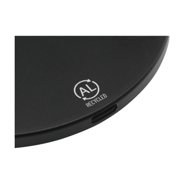 Logo trade promotional item photo of: Tecco GRS Recycled Alu 15W Wireless Charger