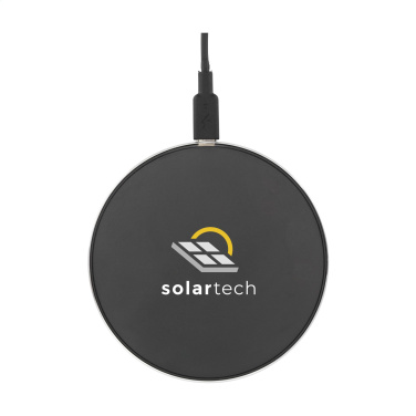 Logotrade promotional giveaway image of: Tecco GRS Recycled Alu 15W Wireless Charger