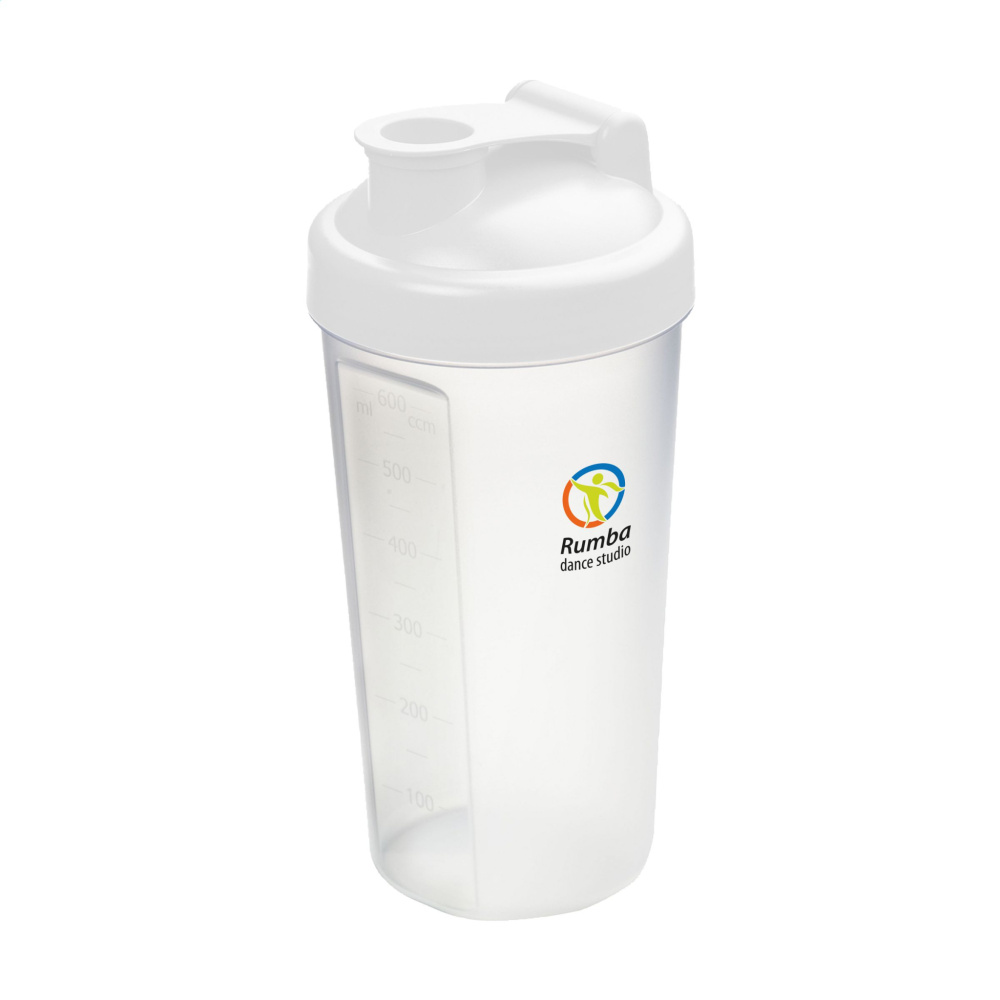 Logo trade business gifts image of: Shaker Protein 600 ml drinking cup